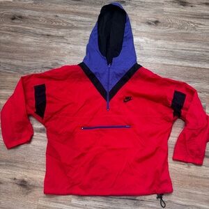 Nike Vintage Windbreaker Pullover 1/4 Zip Size Med